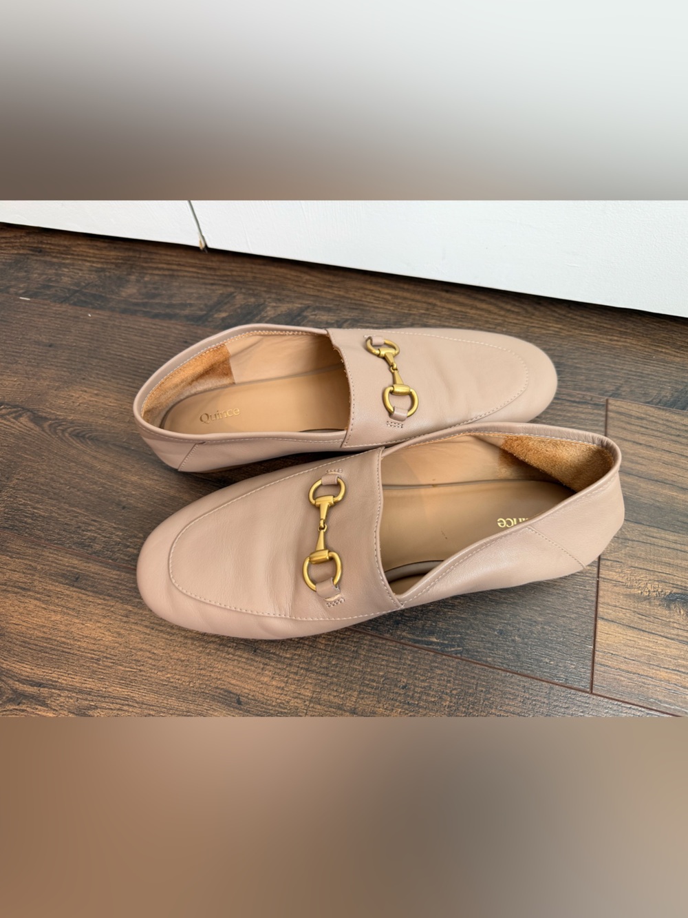Quince Women’s Italian Leather Horsebit Loafer Soft Brown Size 9 - Picture 4 of 13